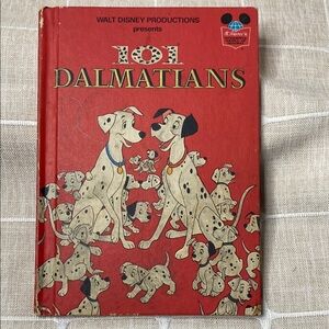 Vintage Walt Disney 1st Edition 101 Dalmatians Book Wonderful World of Reading